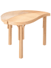 Beliani 3er-Set Couchtisch PARALIA in Naturfarben/Beige