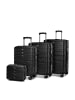 Wittchen POLYCARBONATE LUGGAGE SET 4 PCS in Black