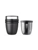 2er Set Lunchpot mit Fruitpot Ellipse in Nordic Black