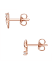 Glanzstücke München Ohrstecker Seepferdchen/Stern aus Sterling Silber mit Zirkonia in roségold