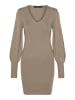 Vero Moda Strickkleid in Silver Mink