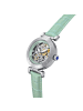 Empress Theodora Automatikuhr mit Lederarmband in Silver/Mint
