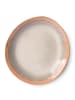 HKLiving Essteller 2er-Set 70s ceramics in Pink | Weiß | Braun