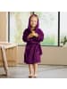 REDBEST Fleece Kinder-Bademantel mit Kapuze Perris in beere