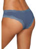 Vivance by Lascana Brasilslip in creme bedruckt, blau uni, navy uni