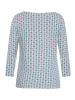 Betty Barclay Basic Shirt mit U-Boot-Ausschnitt in Petrol/Black