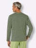 WITT WEIDEN Schlafanzug-Shirt in eucalyptus-anthrazit-gestreift