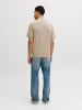 Jack & Jones Gestricktes Polo in Greige