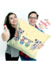 Mr. & Mrs. Panda Kissen 40x40 Koala Familie zwei ohne Spruch in Gelb Pastell