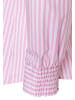 More & More gestreifte Hemdbluse in sorbet rose/offwhite