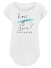 F4NT4STIC Long Cut T-Shirt FRIENDS How You Doin? Handwriting in weiß