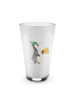Mr. & Mrs. Panda Blümchentailglas Pinguin Bier ohne Spruch in Transparent