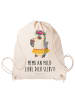 Mr. & Mrs. Panda Sportbeutel Pinguin Kokosnuss mit Spruch in Creme