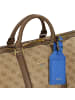 Guess Pisa Weekender Reisetasche 56 cm in beige-brown-blue