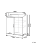 Beliani Balkongewächshaus LECCE in Silber/Transparent - (W) 129 x (H) 142 x (L) 59 cm