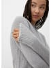 QS Strickpullover in 9400_grau meliert