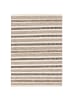 Pergamon Natur Teppich Wolle Rana  Streifen in Beige Braun