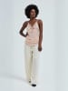 Seamless Basic Top Lace in Rosie Beige w. Rosie Beige