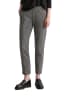 Marc O'Polo Tweed-Jerseyhose slim in Dark Grey