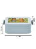 Mr. & Mrs. Panda Bento Box Bär Freundin Design ohne Spruch in Blau Pastell