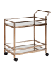 FineBuy Servierwagen in Gold / Metall / 45x65x84