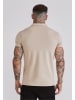 SikSilk Polo Shirt in beige