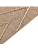 Beliani Geflochtener Teppich DADAY in Beige - (W) 140 x (H) 140 x (L) 200 cm