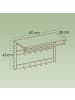 VASAGLE Wandgarderobe Barnet-old in Greige - (B)65 x (H)42 x (T)30 cm