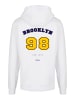 F4NT4STIC Basic Hoodie Brooklyn 98 NY HOODIE in weiß