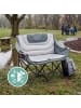 relaxdays Camping Bank in Grau