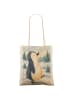Mr. & Mrs. Panda Tasche Pinguin mHerzieren Design ohne Spruch in Weiß