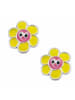 schmuck23 Silber Ohrringe 925 Blume 0,7 cm x 0,8 cm