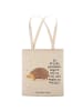 Mr. & Mrs. Panda Schultertasche Igel Herzen Design mit Spruch in Weiß