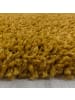 KADIMA DESIGN Teppich Hochflor Shaggy Uni-Look Polypropylen Wohnzimmer in Gold