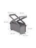 relaxdays Papierbrikettpresse in Grau