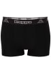 Kappa Boxershorts 6er Pack Retro Pants in schwarz-grau-weiss