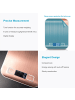 Intirilife Digitale Küchenwaage - 5kg Elektronische Waage in ROSÉ GOLD