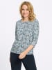 Sieh an! 3/4-Arm-Shirt in mint-marine-bedruckt