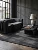 KADIMA DESIGN ZINAL Teppich Hochflor Anthrazit 200x290 Uni Polyester Wohnzimmer in Anthrazit