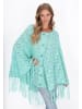 IZIA Poncho in turquoise