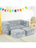 COSTWAY Modulares Kindersofa in Grau