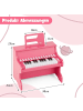 COSTWAY 25 Tasten Keyboard Kinder ab 3 Jahren in Rosa