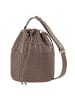 DuDu Filicudi M. Beuteltasche Leder 19 cm taupe