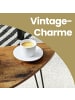VASAGLE 2er-Set: Beistelltisch in Vintagebraun-Schwarz - (B)38 x (H)47.5 x (T)60 cm