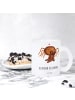Mr. & Mrs. Panda Glas Spinne Agathe Teddy mit Spruch in Transparent