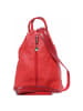 Florence Florence Cityrucksack, Schultertasche Leder rot ca. 26cm breit