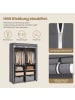 SONGMICS Kleiderschrank Rylan in Grau - (B)43 x (H)174 x (T)140 cm