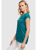 Merchcode Merchcode Damen Ladies Just Start T-Shirt in teal