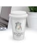 Mr. & Mrs. Panda Tumbler Chinchilla Blume mit Spruch in Weiß