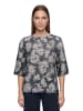 Betty Barclay Strickpullover mit Print in Dark Blue/Beige